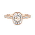 Bailey - Cushion - Rose Gold - Channel