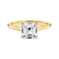 Basilica - Asscher - Yellow Gold - Plain