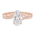 Wreath - Oval - Rose Gold - Channel