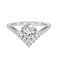 Blaire - Round - White Gold - Pavé