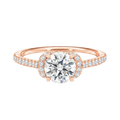 Ellipse - Round - Rose Gold - Pavé