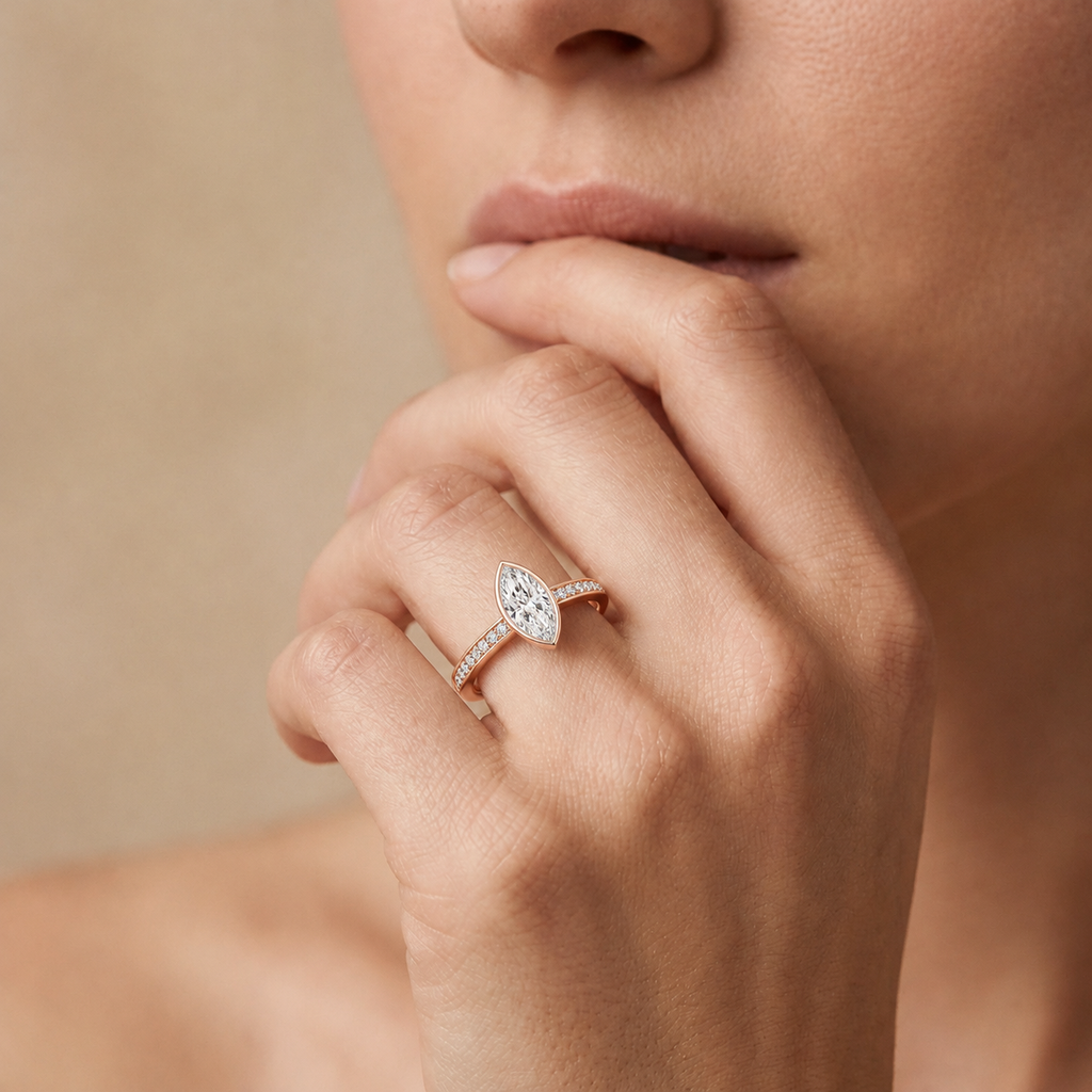 Bailey - Marquise - Rose/White Tone - Channel