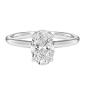 Talia - Oval - White Gold - Plain