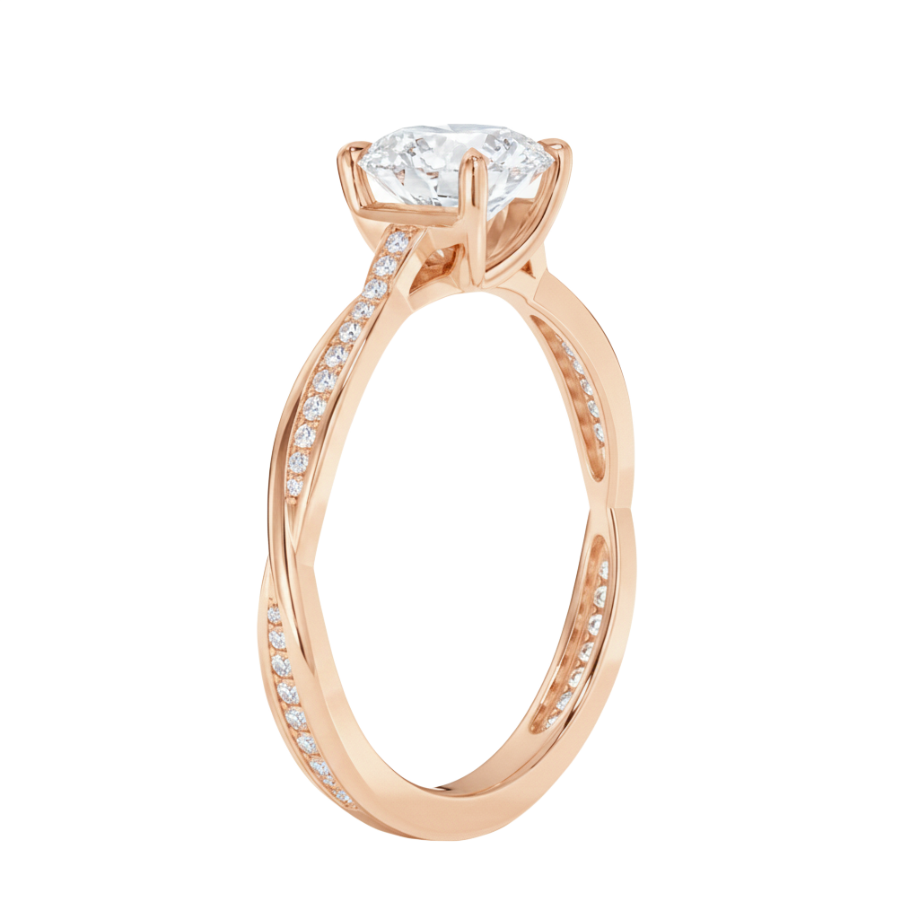 Wreath - Oval - Rose Gold - Channel