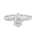 Wreath - Pear - White Gold - Channel