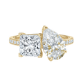 Duo - Princess - Yellow Gold - Channel