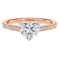 Basilica - Heart - Rose/White Tone - Pavé
