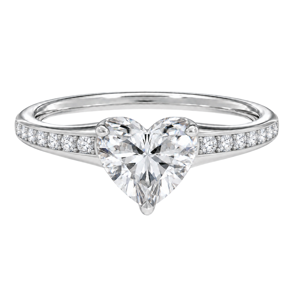 Lumiere - Heart - White Gold - Channel
