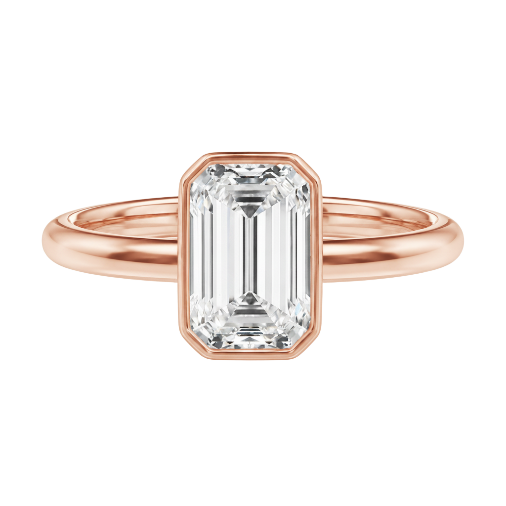 Bailey - Emerald - Rose Gold - Plain
