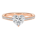 Basilica - Heart - Rose Gold - Pavé