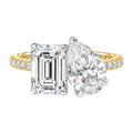Duo - Emerald - Yellow/White Tone - Pavé