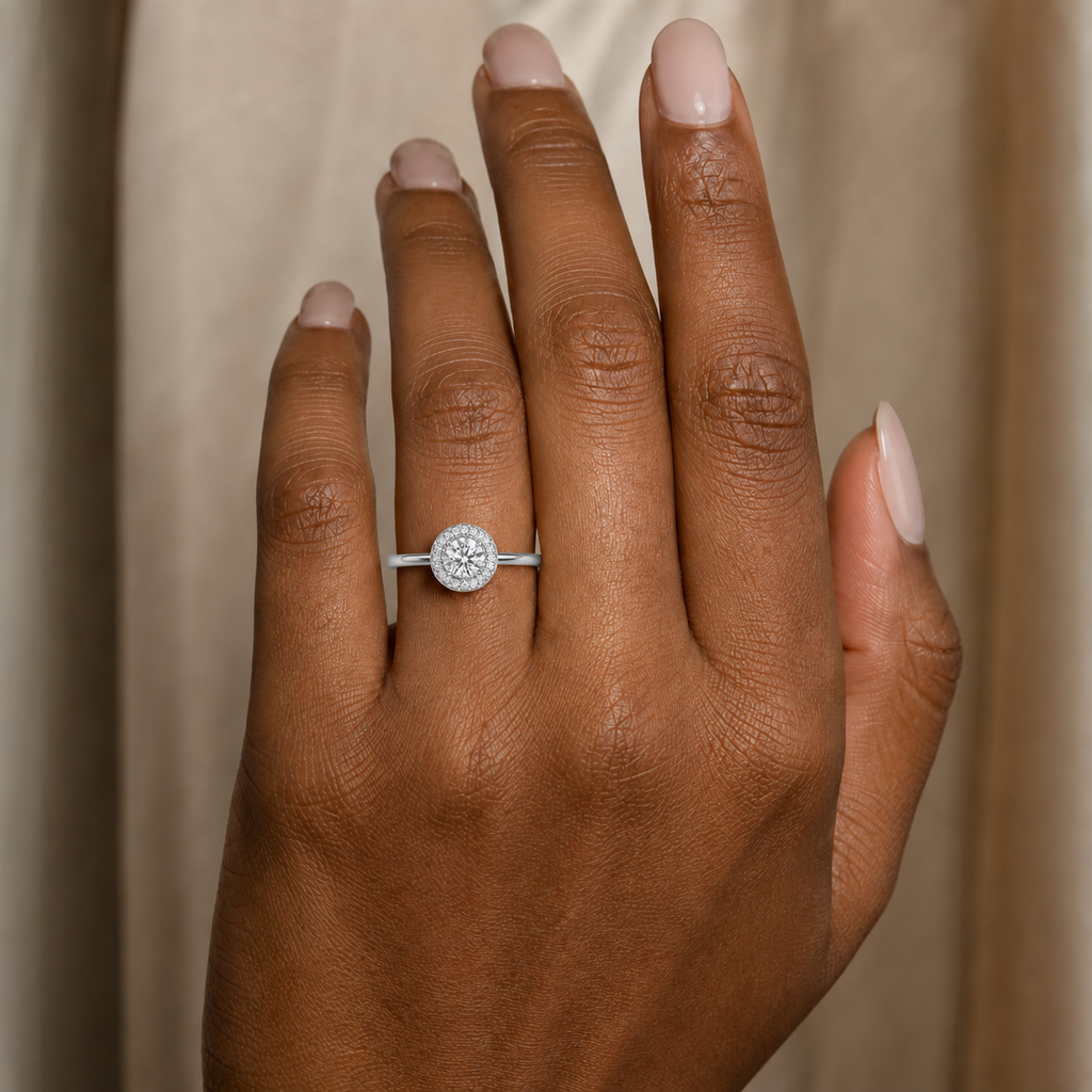 Deneuve - Round - Platinum - Plain