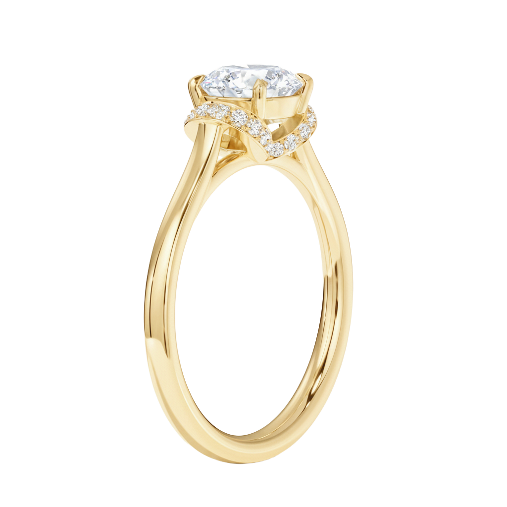 Ellipse - Round - Yellow Gold - Plain