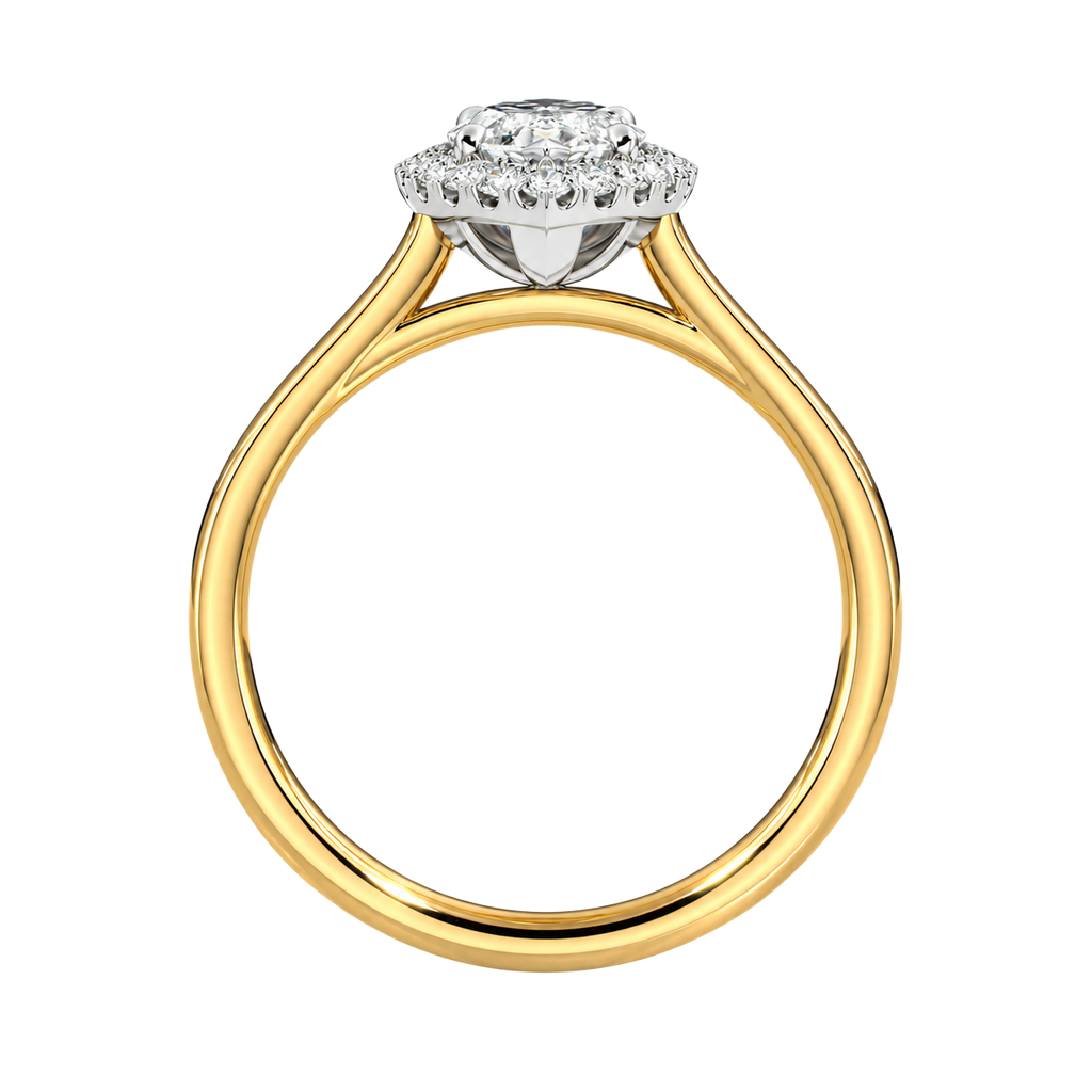 Cordelia - Marquise - Yellow / White Tone - Plain