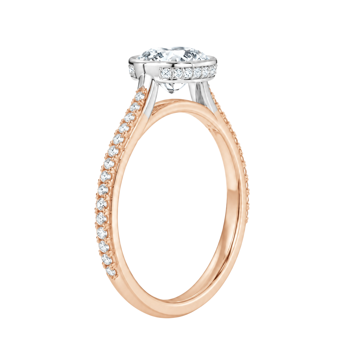 Solenne - Radiant - Rose/White Tone - Pavé