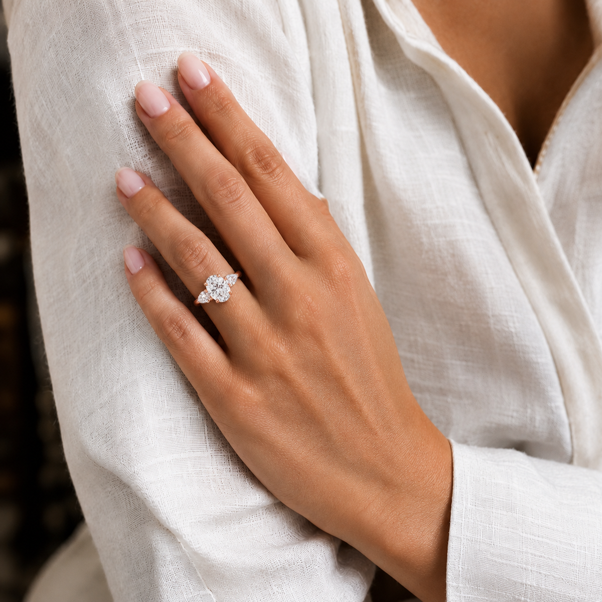 Halcyon - Oval - Rose Gold - Plain
