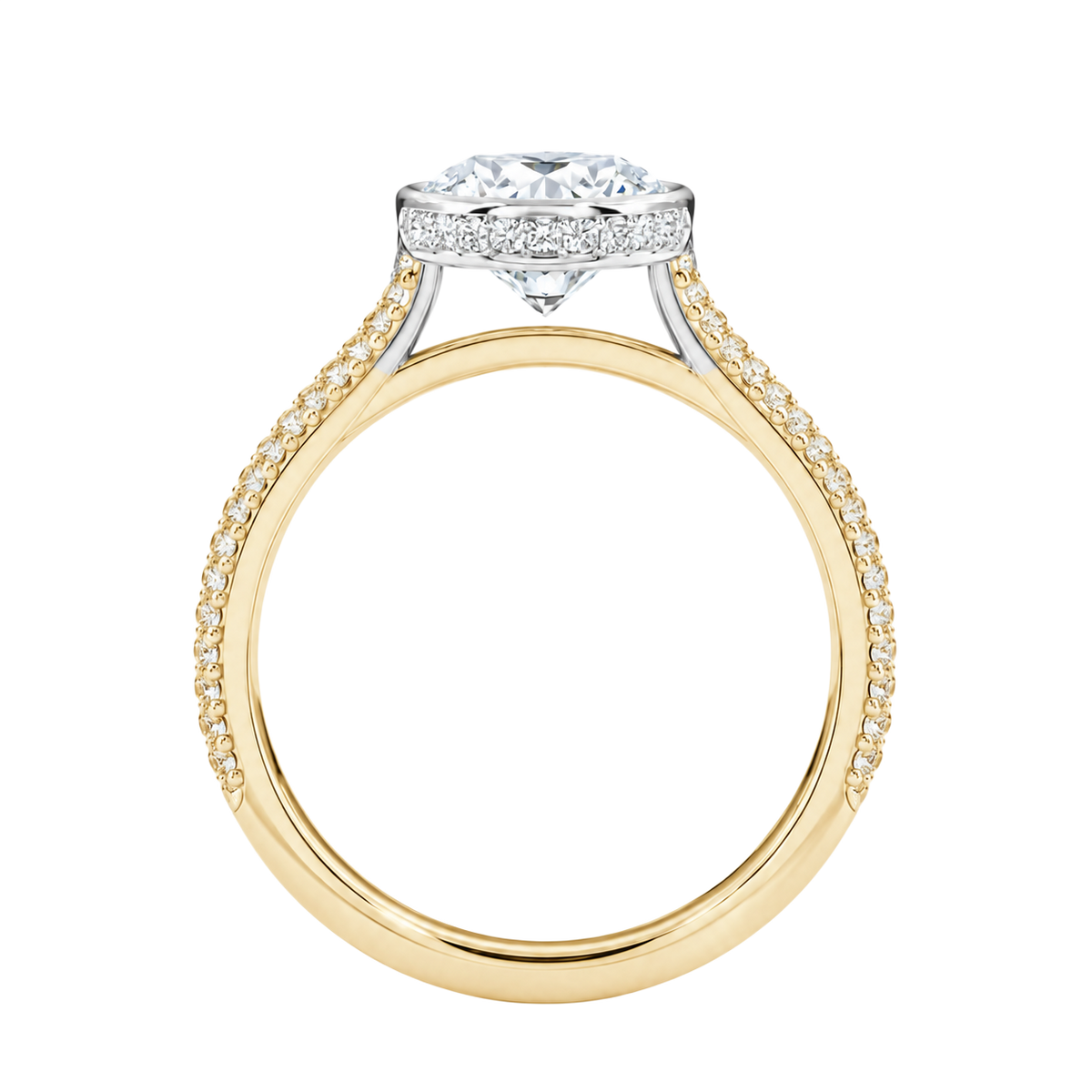 Solenne - Radiant - Yellow/White Tone - Pavé