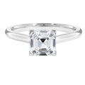 Basilica - Asscher - Platinum - Plain