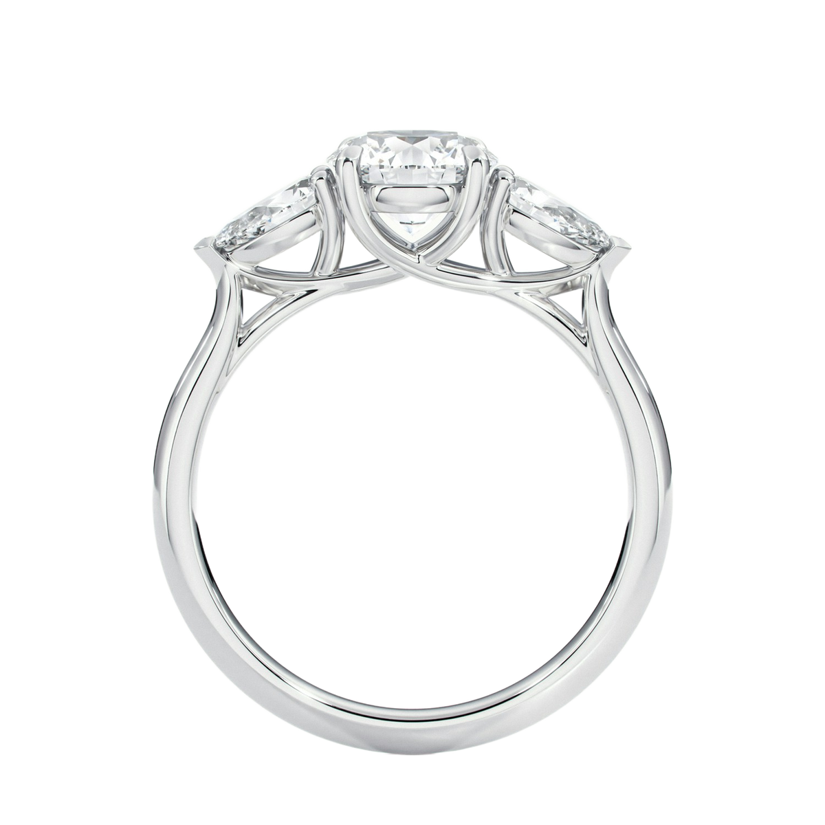 Halcyon - Round - Platinum - Plain