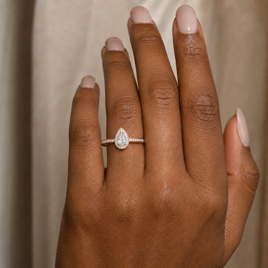 Deneuve - Pear - Rose Gold - Channel