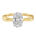 Wreath - Oval - Yellow/White Tone - Plain