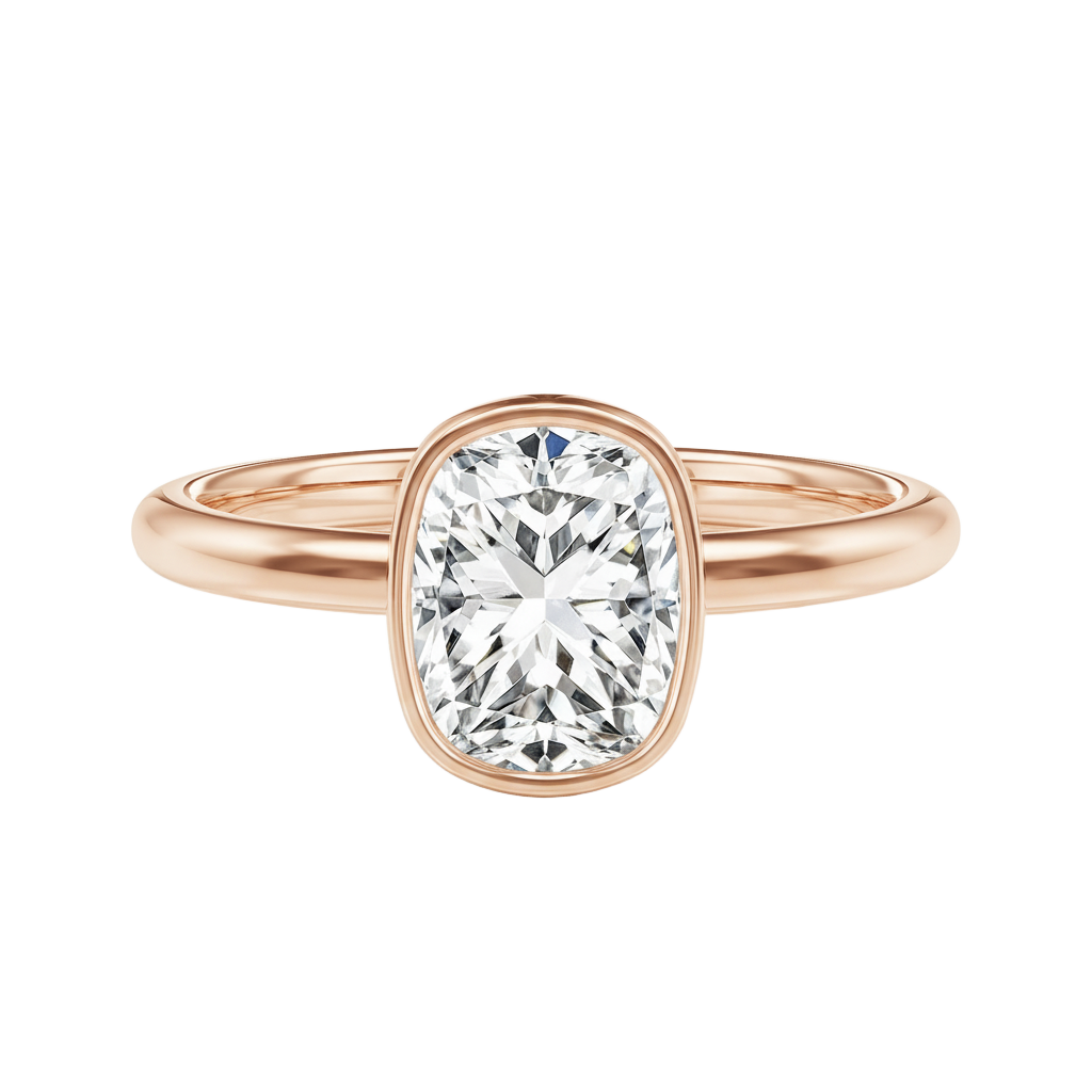 Bailey - Cushion - Rose Gold - Plain