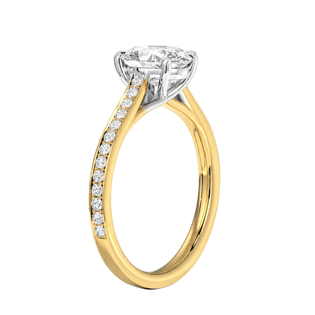 Basilica - Oval - Yellow/White Tone - Pavé