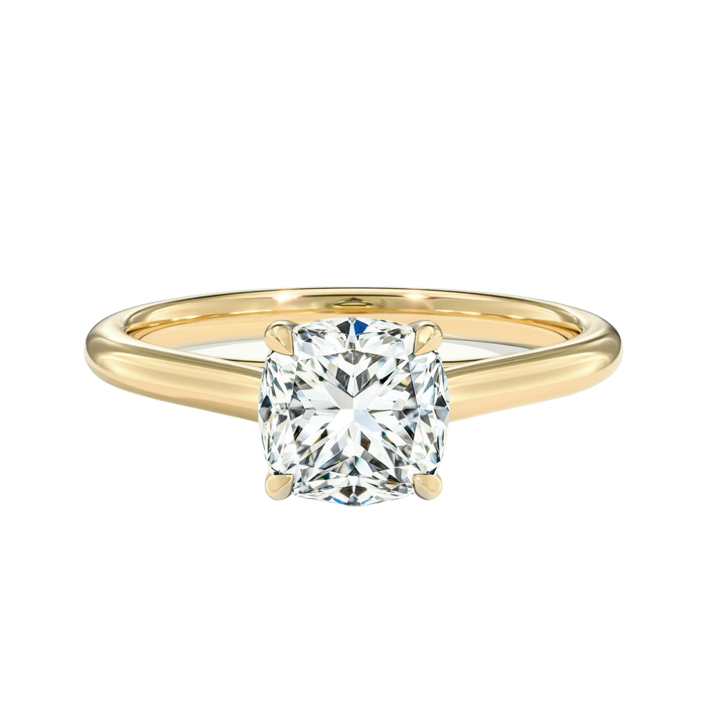 Basilica - Cushion - Yellow Gold - Plain