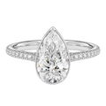 Solenne - Pear - Platinum - Pavé