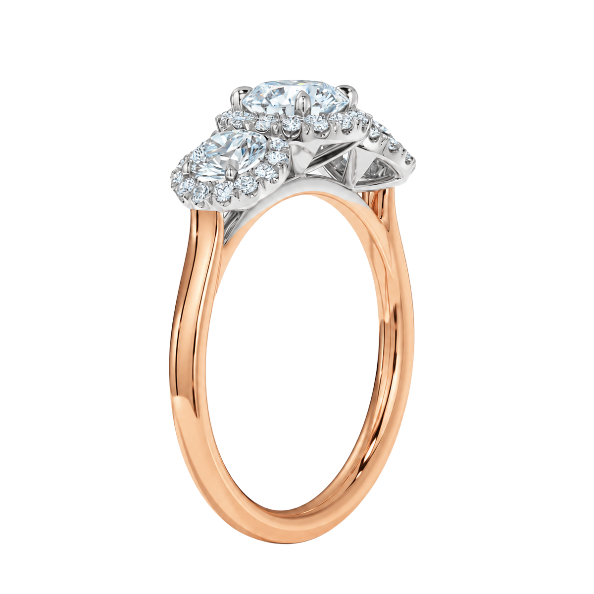 Winslow - Round - Rose/White Tone - Plain