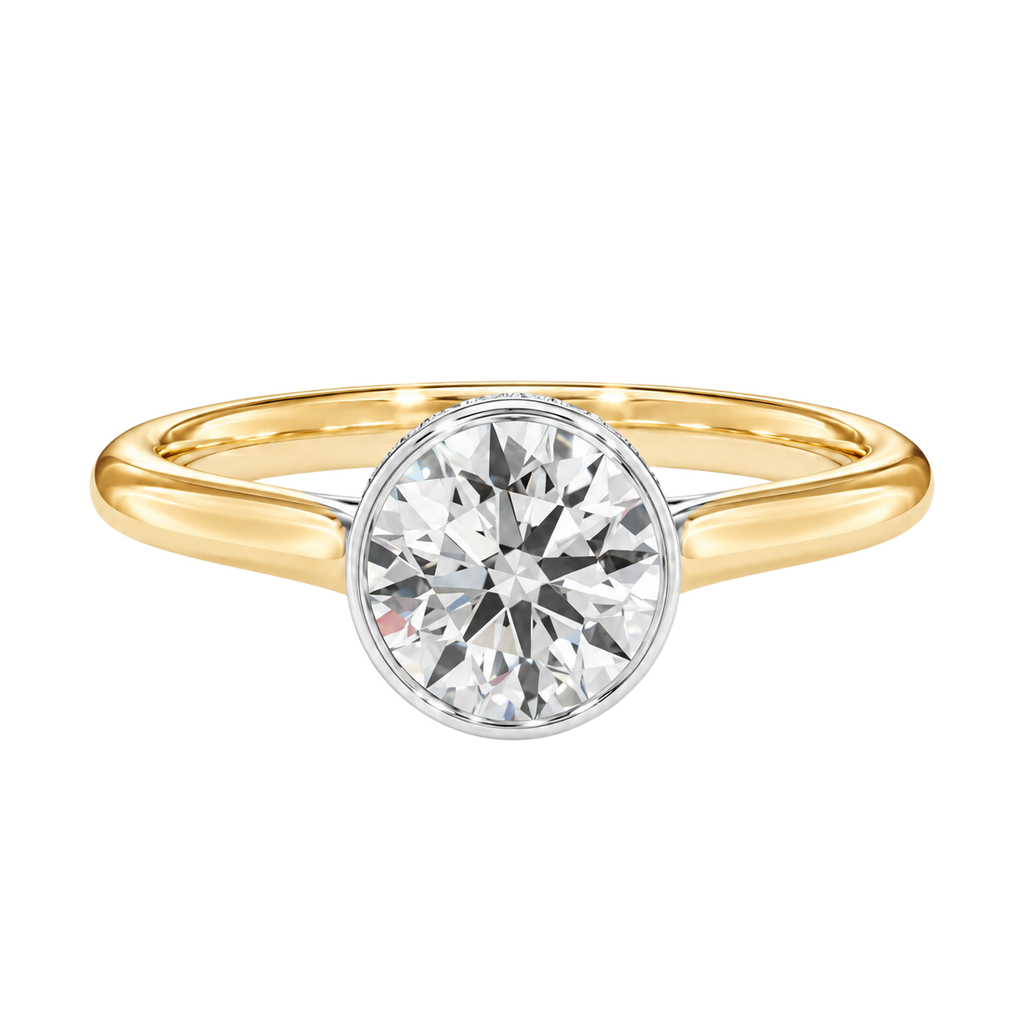 Solenne - Round - Yellow/White Tone - Plain