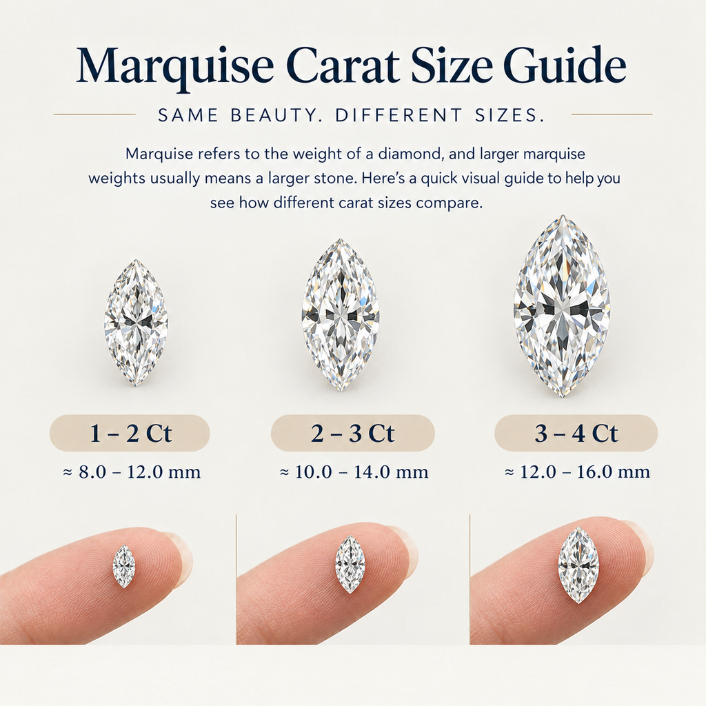 Carat size guide