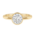 Bailey - Round - Yellow Gold - Plain