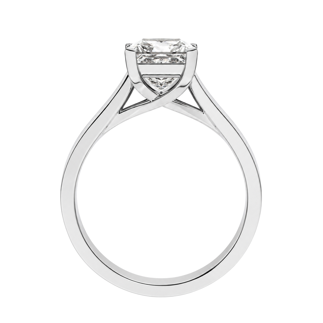 Basilica - Asscher - Platinum - Channel