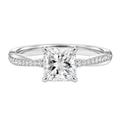 Wreath - Princess - White Gold - Pavé