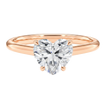 Basilica - Heart - Rose Gold - Plain
