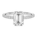 Solenne - Emerald - Platinum - Pavé
