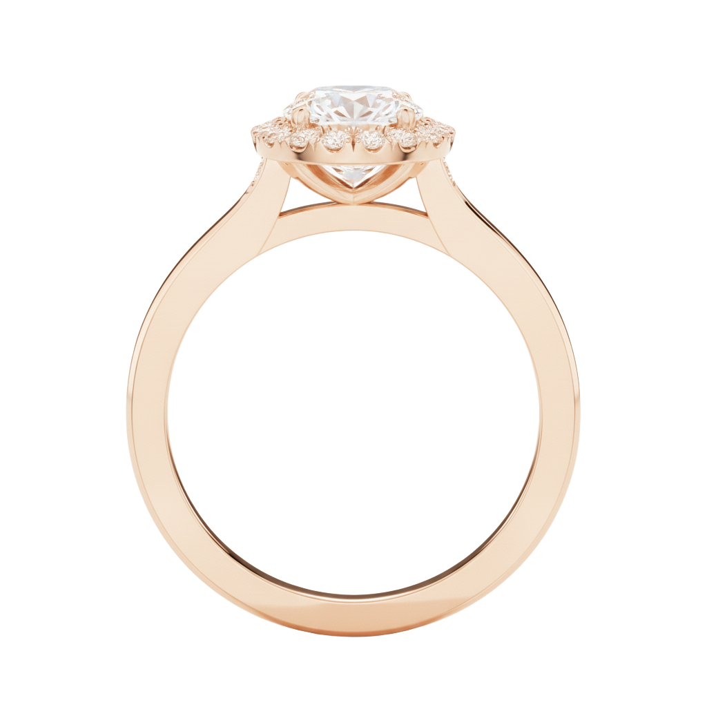 Braid - Marquise - Rose Gold - Plain