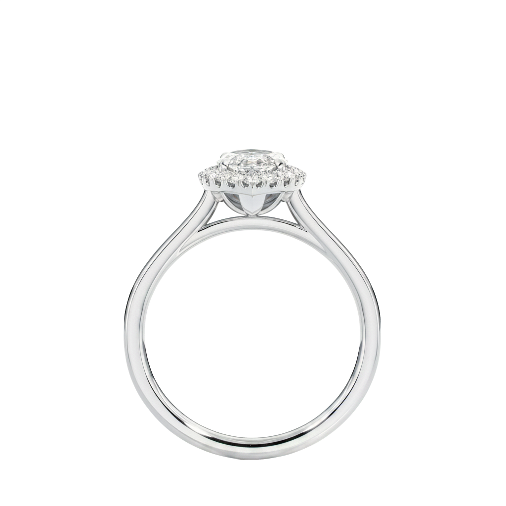 Cordelia - Marquise - Platinum - Plain