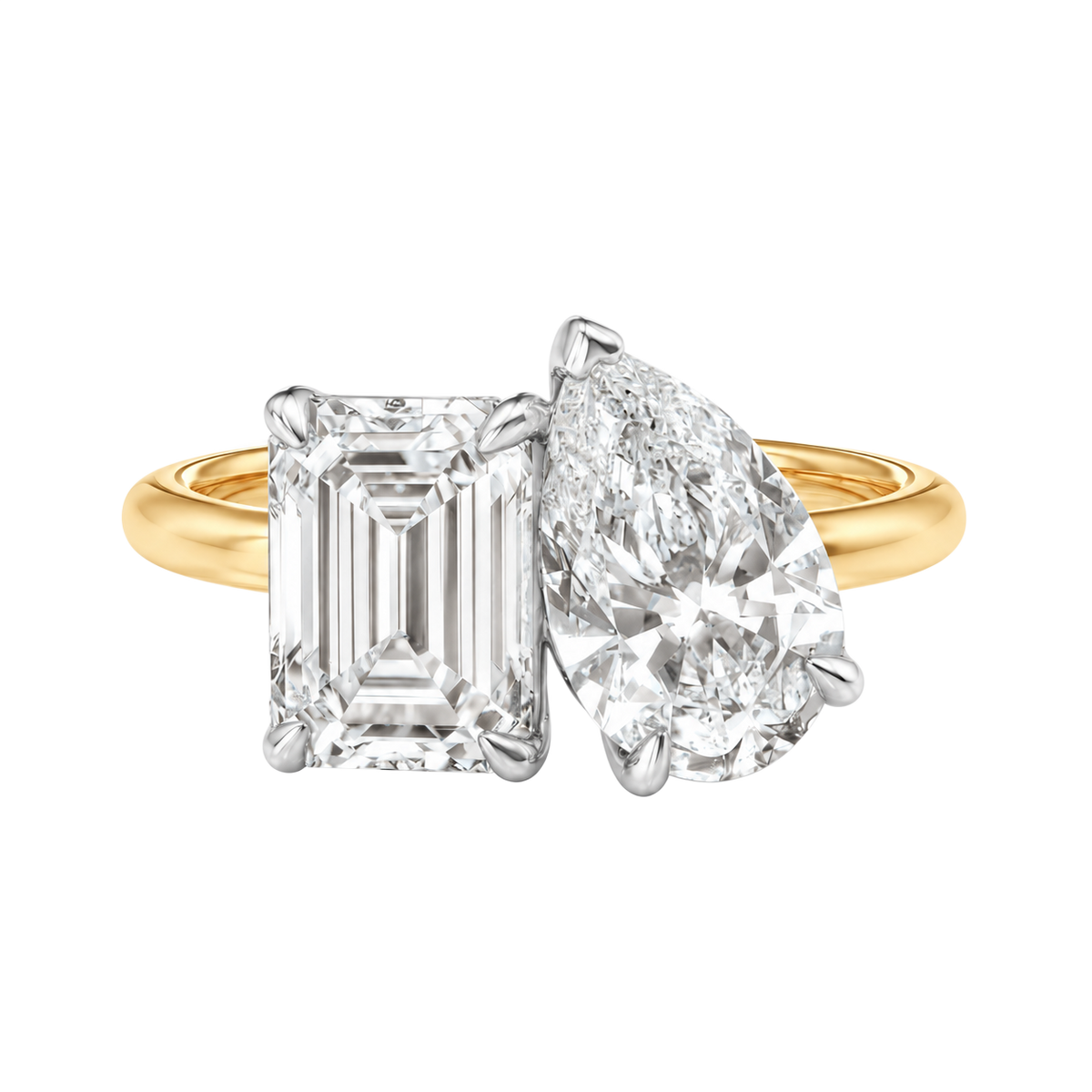 Duo - Emerald - Yellow/White Tone - Plain