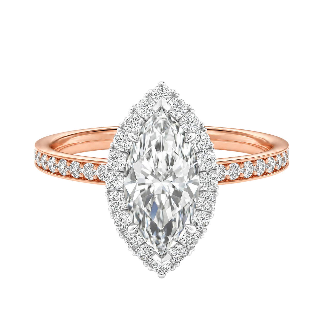 Cordelia - Marquise - Rose / White Tone - Channel