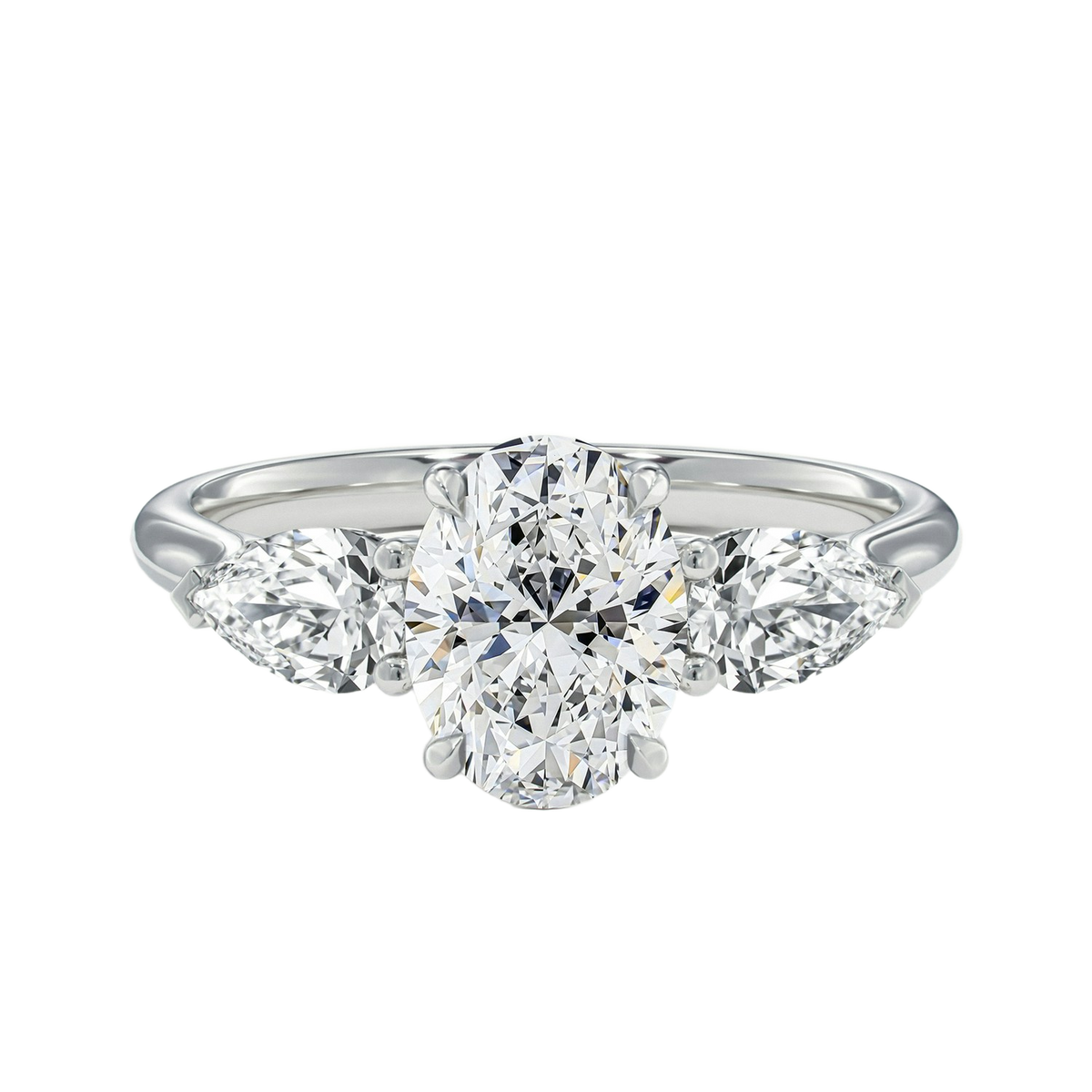 Halcyon - Oval - Platinum - Plain