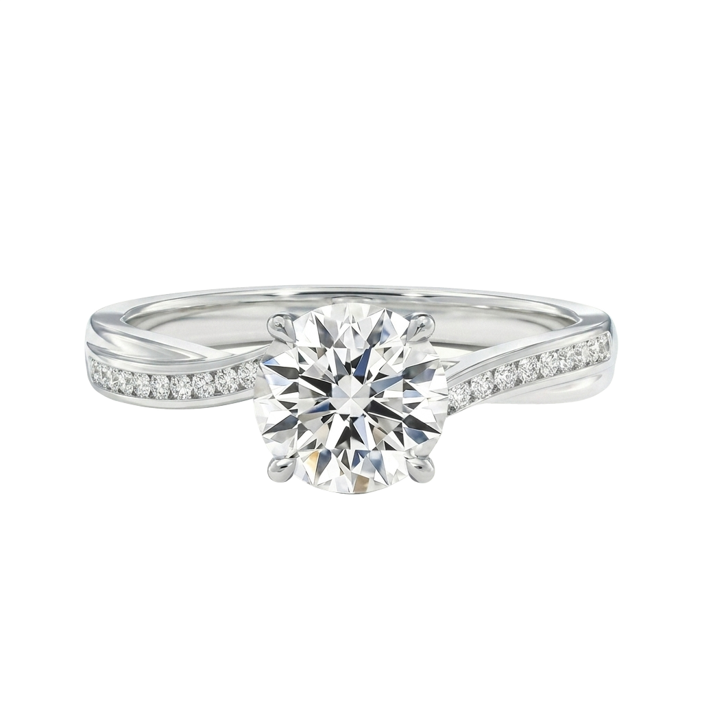 Wreath - Round - Platinum - Channel