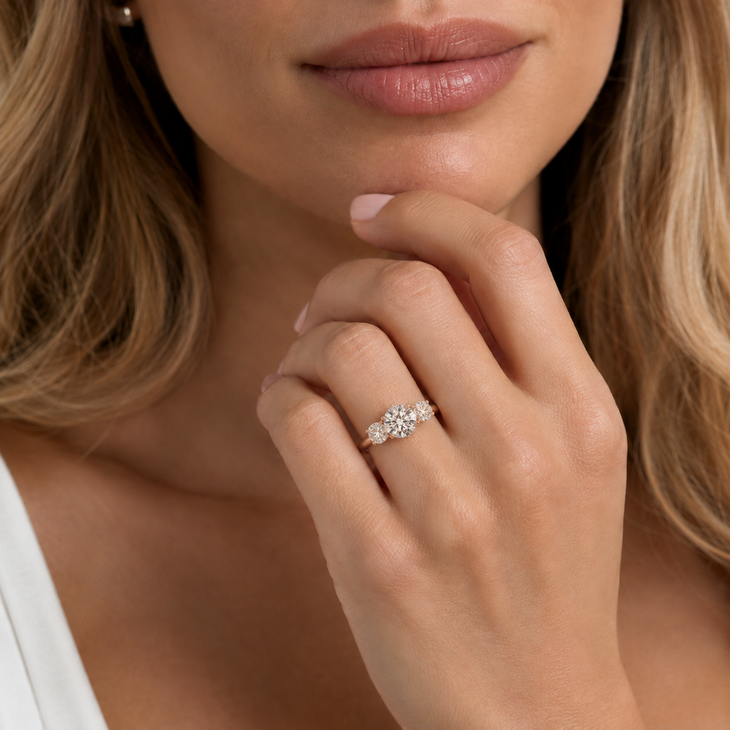 Trinity - Round - Rose Gold - Plain