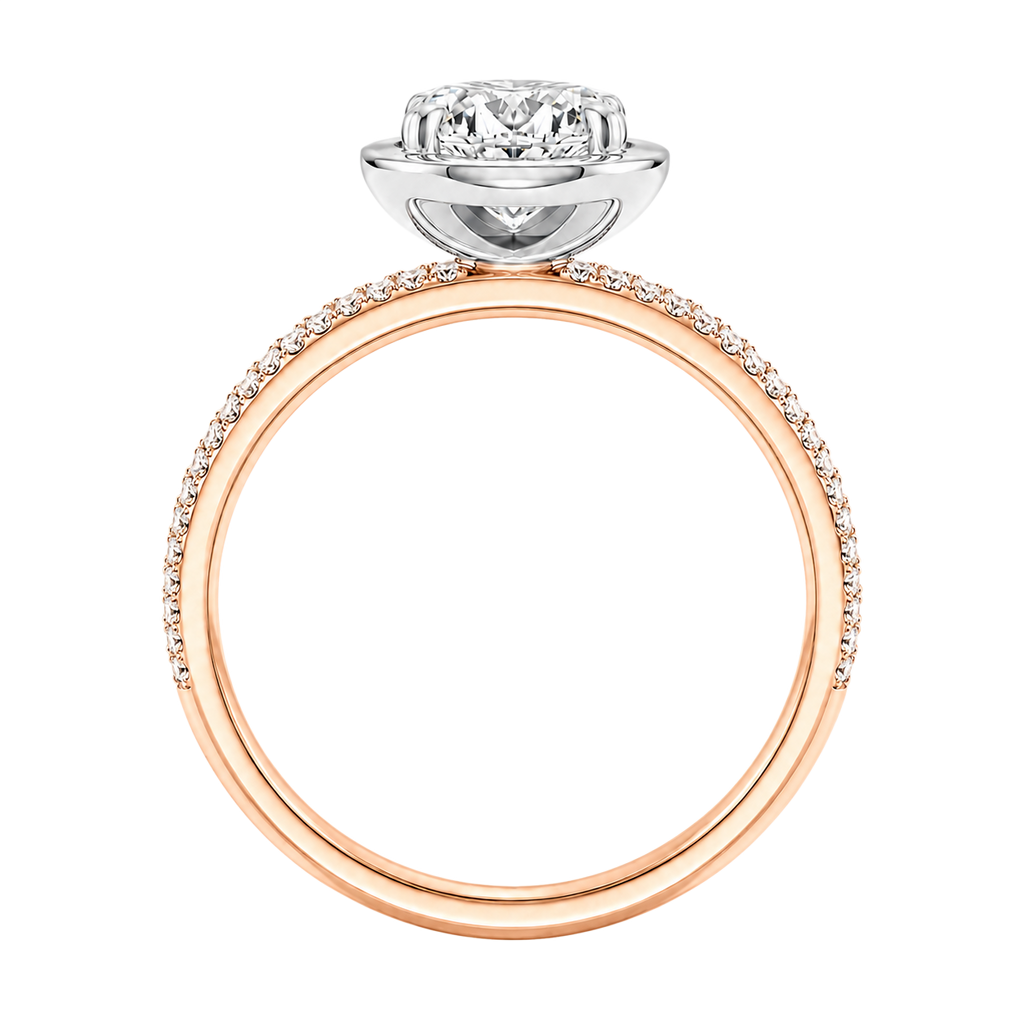Deneuve - Pear - Rose/White Tone - Pavé