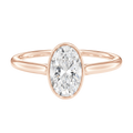 Solenne - Oval - Rose Gold - Plain