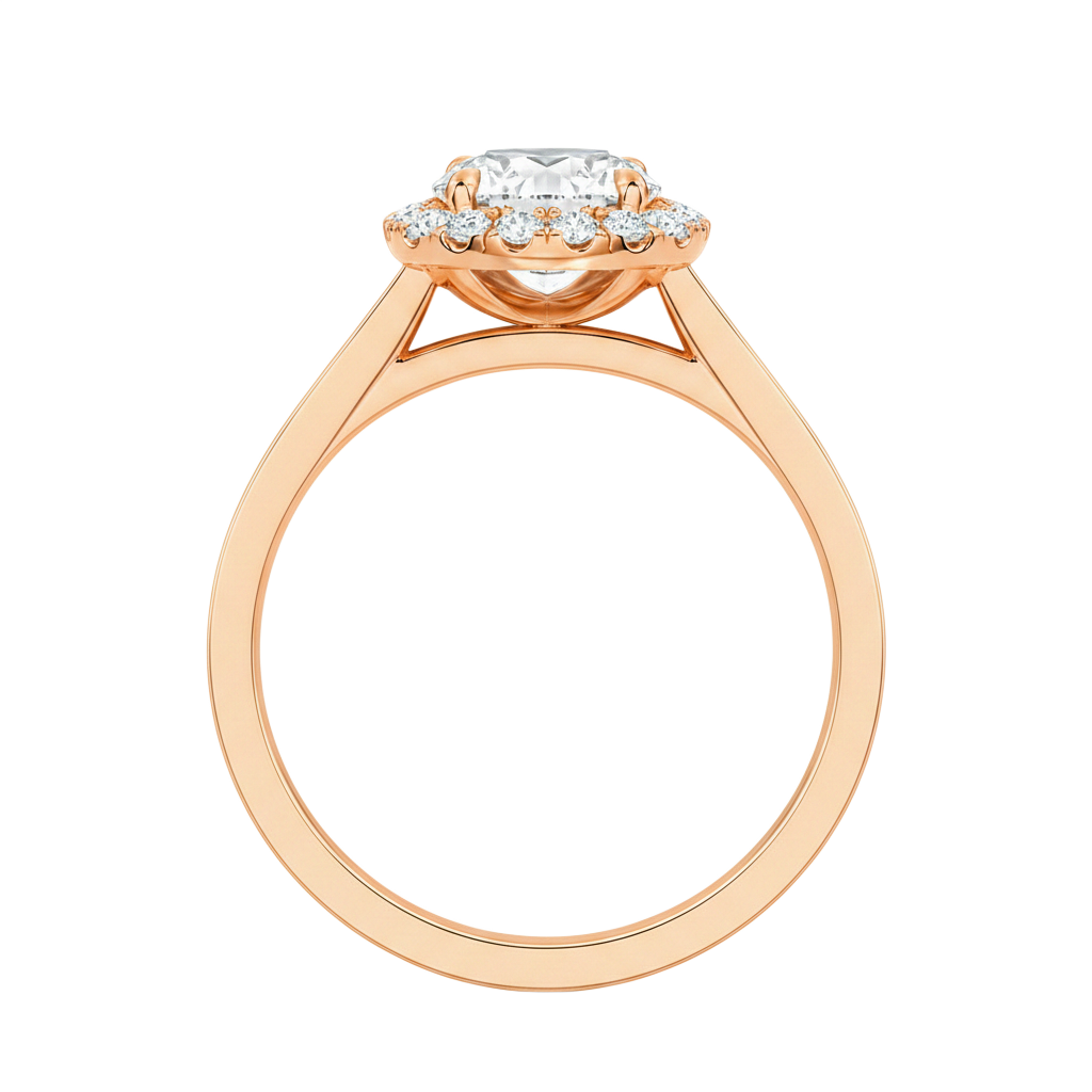 Cordelia - Heart - Rose Gold - Channel