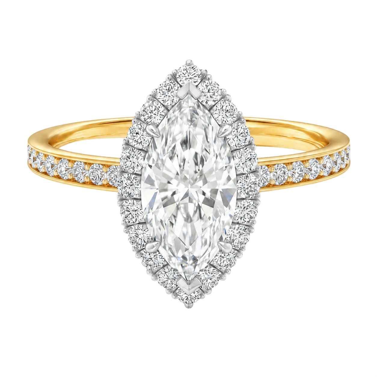 Cordelia - Marquise - Yellow / White Tone - Channel