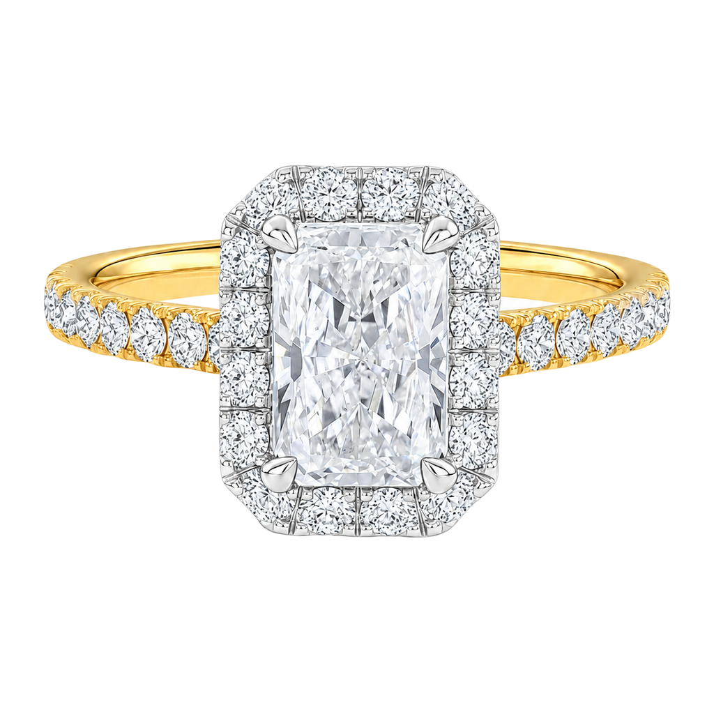 Cordelia - Radiant - Yellow / White Tone - Pavé