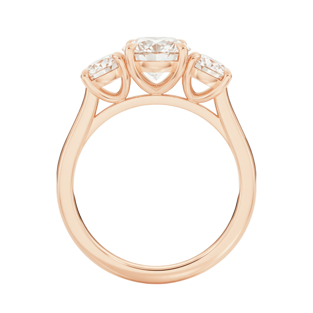 Elysium - Oval - Rose Gold - Channel